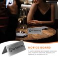 thumbnail image 3 of Stainless Steel No Smoking Sign Double Side Table No Smoking Sign for Office Decoration, 3 of 9