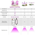 thumbnail image 5 of Lámpara para plantas, 80 LED, luz de crecimiento de 360°, iluminación hortícola con 4 cabezales, luz de crecimiento de plantas de espectro completo con temporizador automático - ENCENDIDO/APAGADO 4H/8, 5 of 5