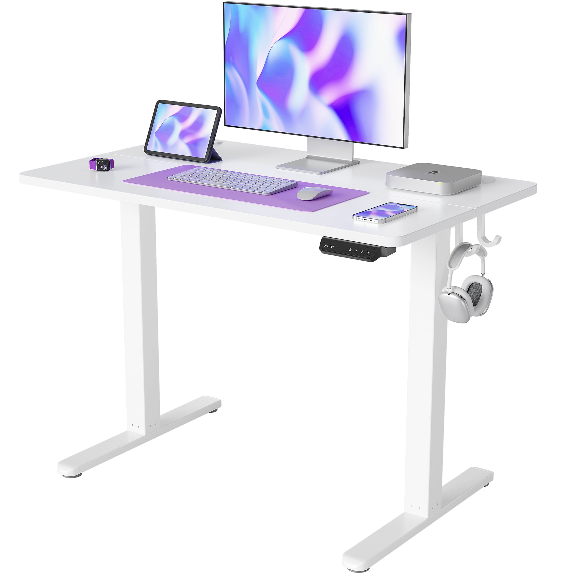 CUBICUBI Height Adjustable Electric Standing Desk Sit Stand Home Office