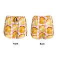 thumbnail image 3 of Hirioo Tasty Toasts for Women's Double Layer Athletic Shorts High-Performance Gym Shorts with Inner Pocket, Elastic Waistband-Medium, 3 of 7