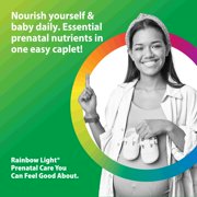 Prenatal Multivitamin with Probiotics | 60 Vegan Caplets | by Rainbow Light