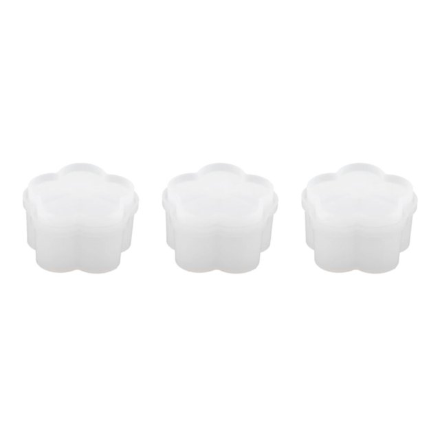 Guardoinrt Durable Box Resin Mold Mould Flower Cake DIY Molds -Shape Plum Flower 3Set
