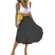 thumbnail image 4 of Sonducket de cintura alta para mujer, faldas plisadas para niñas, regalo de cumpleaños de Color sólido Prendas para la parte inferior del cuerpo Negro M, 4 of 6