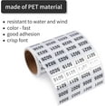 thumbnail image 5 of 5001-6000 Consecutive Number Inventory Stickers Self Adhesive Waterproof Labels Office Warehouse Numbering Classification Black Printing on Silver Sticker 0.79 x 0.38 Inch, 5 of 7