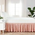 thumbnail image 5 of Home Soft Things Pleated Bed Skirt - 18" drop Length - Dusty Pink - Queen (60" x 80" + 18"), 5 of 5