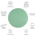 thumbnail image 6 of Safavieh Courtyard Finnian Solid Indoor/Outdoor Area Rug, Green/Blue, 6'7" x 6'7" Round, 6 of 10
