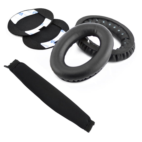 Geekria Earpad   Headband Set Compatible with Boses Around-Ear AE2, AE2i, AE2w Headphones, Repair Parts (Black)