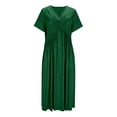 thumbnail image 5 of Prom Dresses for Women 2026 Trendy Sparkly Sequin Short Sleeve V Neck Flowy Long Dress Summer Homecoming Dress, 5 of 7