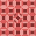 thumbnail image 1 of Ahgly Company Indoor Square Patterned Love Red Area Rugs, 4' Square, 1 of 6