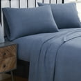 thumbnail image 6 of Truly Soft Solid 100% Cotton Flannel Blue 4-Piece Full Deep Pocket Sheet Set, Solid Casual themed, Adult Bedding, OEKO-TEX Certified, 6 of 10