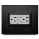 thumbnail image 1 of Tomacorriente Doble GFCI 15A, negro, 1 of 4