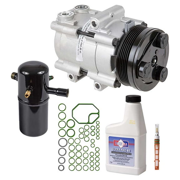 AC Compressor & A/C Kit For Ford Crown Victoria Mercury Grand Marquis Lincoln Town Car 1998 1999 2000 2001 2002 - BuyAutoParts