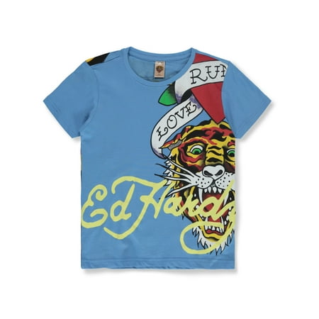 Ed Hardy Boys Tiger T-Shirt Color: blue Size: 18 - 20