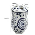 thumbnail image 5 of Benjara Elegantly Crafted Bath Accessories - Blue and White (Set of 4), 5 of 5