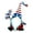 B, variant on Sktrjpolfis Large Patriotic Gnome Garden Stake Iron Red White Blue Decor for Independence Day Yard