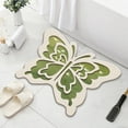 thumbnail image 6 of DAMAI Absorbent Butterfly Bath Mat,Butterfly Diatomaceous Floor Mat Bathroom Rugs,Non-Slip Vintage Butterfly Absorbent Floor Mat for Living Room,Bedroom,Bathroom,Entryway, 6 of 7
