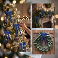 thumbnail image 4 of Christmas Glitter Double Ear Bow Ornaments Hanging Decorations for Tree Wreath and Garland, 4 of 6