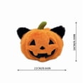 thumbnail image 3 of Halloween Pumpkin Stuffed Doll, Multiple Styles Pumpkin Head Plush Character, Soft Toy Holiday Gift for Kids, Halloween Party Home Decor, Fall, 3 of 12