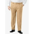 thumbnail image 3 of KingSize Men's Big & Tall Classic Fit Wrinkle-Free Expandable Waist Pleat Front Pants, 3 of 5