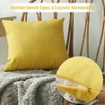 thumbnail image 3 of Hongchun Taie d'Oreiller style Nordic 2 Pièces Velours Jaune (45*45cm), 3 of 5