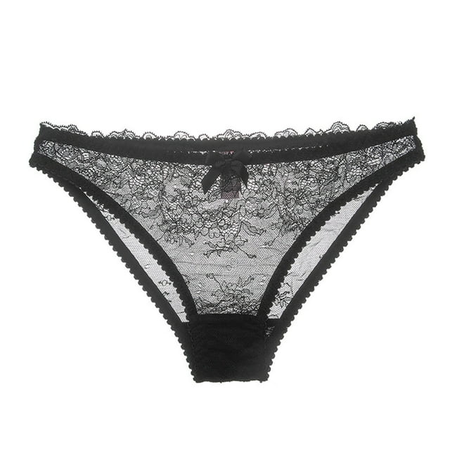 Lingerie Transparente en Maille pour Femmes Soutien-Gorge Brodé et String et Bas
