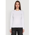 thumbnail image 2 of Womens Long Sleeve Basic Crew Neck T-Shirt, 2 of 5