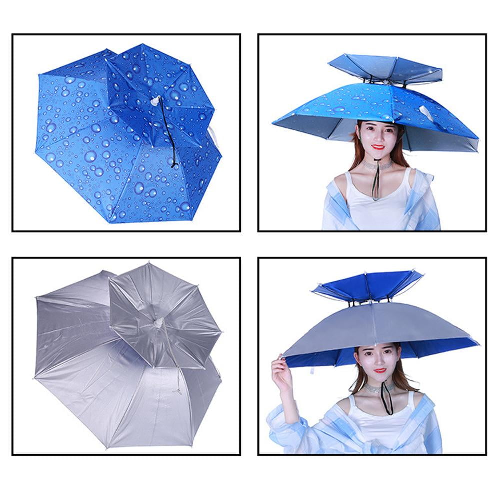Sun Umbrella Hat Fishing Hands Free Gardening Camping Hiking Camo G1KD ...