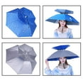thumbnail image 2 of Chapeau Parapluie de Soleil Pêche Mains Libres Jardinage Camping Randonnée Accessoires R2Z2, 2 of 8