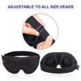 thumbnail image 1 of Máscara de ojos para dormir Copa contorneada 3d Venda de los ojos Máscara de sue?o de noche moldeada cóncava Bloquear la luz con Womenblack2pcs LingWen 8390606694119, 1 of 1