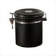 thumbnail image 1 of Recipiente de Café Hermético en Grano con Rastreador de Fecha, Caja de Almacenamiento de Cocina de Acero Inoxidable, 1,5 L, Negro, 1 of 6