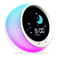 thumbnail image 1 of I-CODE Réveil pour Enfants, Entraîneur de Sommeil pour Enfants, Réveil Lumineux pour Enfants, Machine à Sons pour Dormir Blanc, 1 of 7