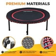 thumbnail image 4 of LEAPS & REBOUNDS 48" Mini Fitness Trampoline & Rebounder Gym Equipment, Blue, 4 of 9