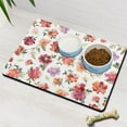 thumbnail image 2 of Botanical Pet Food Mat - Tropical Print, Waterproof Dog Feeding Placemat, 2 of 3