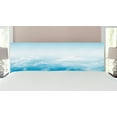 thumbnail image 1 of Clouds Headboard, Fluffy Clouds High Above Ground Mass of Condensed Water Vapor Floating Dream Image, Upholstered Decorative Metal Bed Headboard with Memory Foam, King Size, Blue White, by Ambesonne, 1 of 4