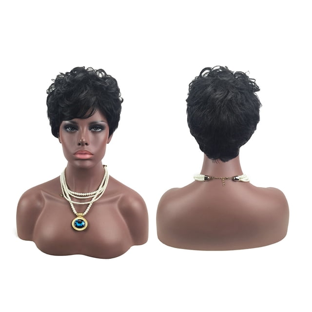 EeaseCA Perruque Courte Bouclée Mode Cheveux Naturel Exquise Élastique Filet Couvre-Perruque (66139)