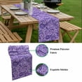 thumbnail image 5 of Vintage Purple Table Runner - 120 Inch Long, Kitchen Dining Table Runner Dresser Scarves, Retro Botanical Abstract Art Farmhouse Decor for Coffee Tables Wedding Party Banquet, 5 of 8