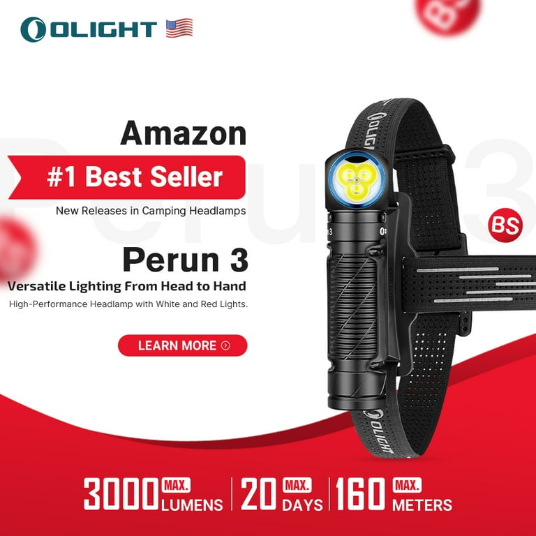 Olight PERUN3BK Perun 3 Headlamp Black