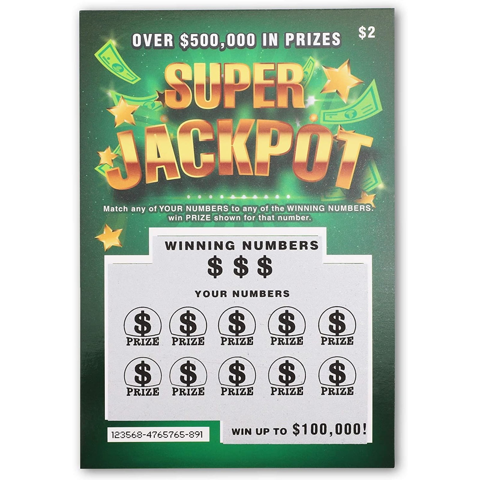 4 Fake Lottery Tickets Fake Scratch Off Winning Lotto Ticket Fun
