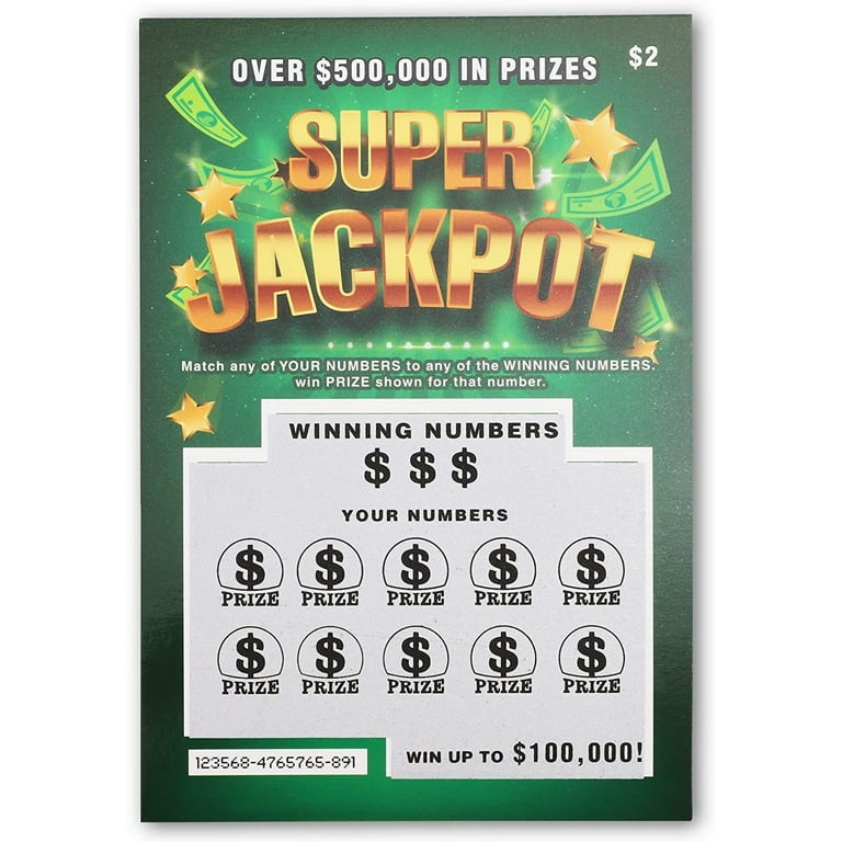5 GAG LOTTO TICKETS Cards Fake Lottery Winner Funny Joke Prank Gift Scratch  Off