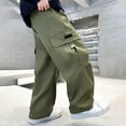 thumbnail image 5 of Ruyang Kids Fleece Lined Hiking Snow Ski Pants Boys Waterproof Winter Warm Outdoor Active Pants with Zippered and Pocket, 5 of 5