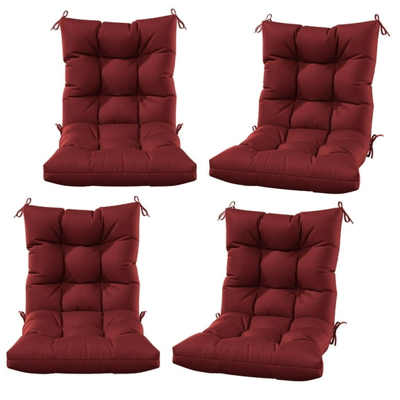 Snubbull Swing Cushions Set of 2, 42" × 21" × 5" Waterproof Rocking Chair Cushions with Ties for Outdoor Indoor Single Seat Cushions, Light Green