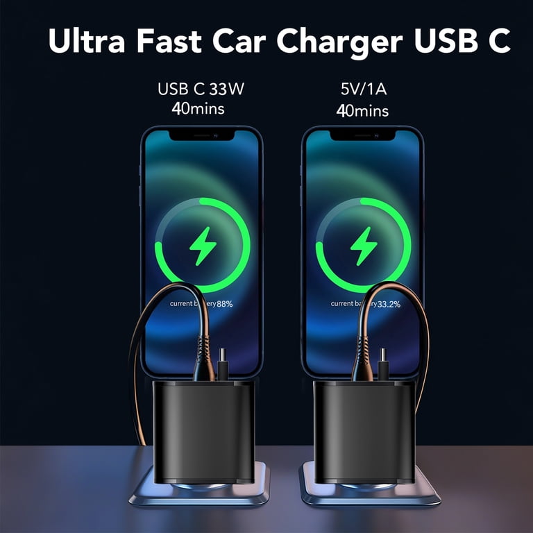 KT1 Fast Car Charger Adapter, 4-in-1 with Retractable Cable photo 8