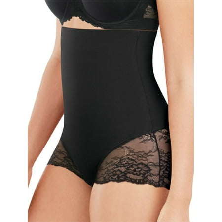 

Maidenform High Waist Shaping Brief with Lace Black S Women s