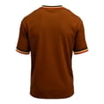 thumbnail image 5 of Soccer Cup 2026 Jersey for Men, Crew Neck Short Sleeve Deutschland Graphic Tee with Ball & Number Print - Quick Dry Mesh Athletic Top for Match Day & Training Brown XXL, 5 of 5