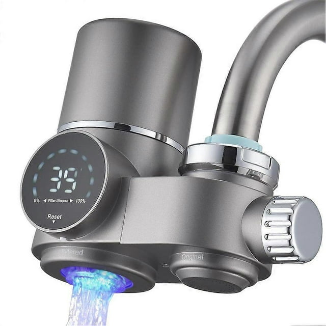 Faucet water filter, LED display water purifier, reduce lead, chlorine and heavy metals, sink water