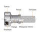 thumbnail image 3 of Conector Flexible de 40 cm p/ agua 1/2" x 1/2" COFLEX VL-K40 Coflex Coflex VL-K40, 3 of 5