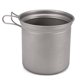 thumbnail image 5 of Juego de ollas de titanio para camping - 3 piezas ligeras + cuchara plegable, 5 of 6
