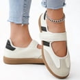 thumbnail image 6 of BERANMEY Mary Jane Style Sneakers for Women with Velcro Strap Comfortable Casual Tennis Shoes Non Slip Flat Sole Slip On Fashion Retro Sneakers for Everyday Daily, 6 of 9
