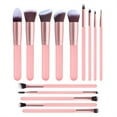 thumbnail image 2 of LHWEN 14PCS Makeup Brush Set for Lip Eyebrow Powder Eyeshadow Multicolor Nylon Hair Brushes with Plating Plastic Handles Ideal for Women, 2 of 5