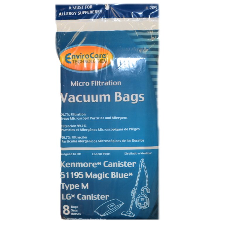 Replacement For Kenmore Type M 51195 Magic Blue Canister Allergen